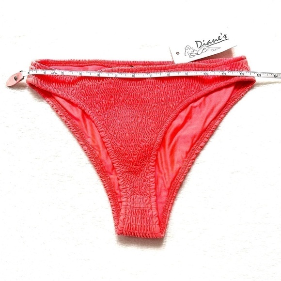 ⭐️ 5 for $25 Rehab LAB Orange Ruched High Cut Swim Bottom Size M - Picture 4 of 8